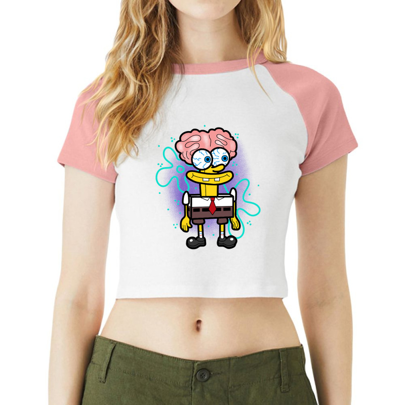 Hot Trend Ghost Bob Raglan Crop Top by Rios Arevalo | Artistshot