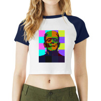 Frankenstein 1 Raglan Crop Top | Artistshot