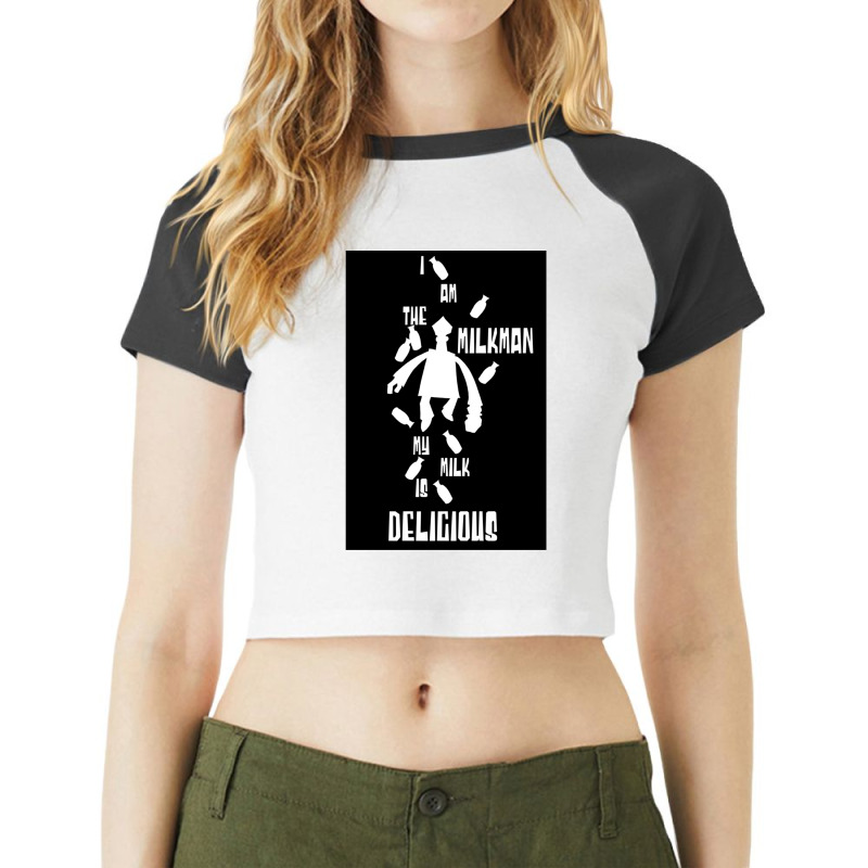 I Am The Milkman 1 Raglan Crop Top by CathyCooney | Artistshot