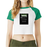 Time Travelers Warning Whatever You Do Avoid 2020 Raglan Crop Top | Artistshot