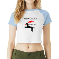 New Order Veritas Raglan Crop Top | Artistshot