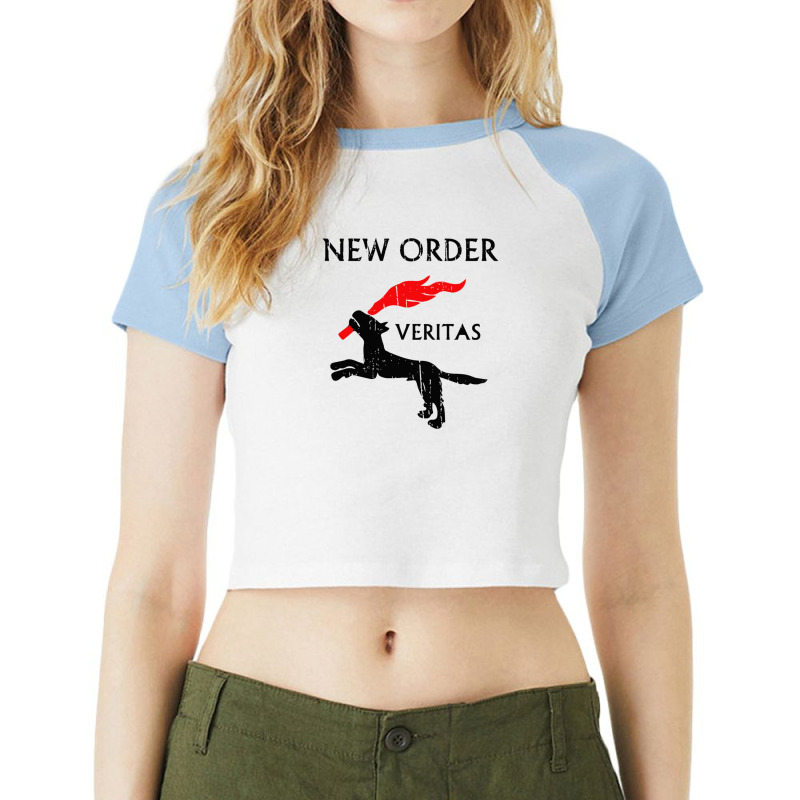 New Order Veritas Raglan Crop Top by MichaelVictory | Artistshot