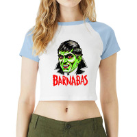 Barnabas Collins       Vintage Horror Aesthetic Raglan Crop Top | Artistshot