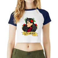 Soy Mujer Latina Fuerte Independiente Chingona Mujer Latina Raglan Crop Top | Artistshot