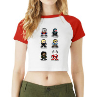 Peacemaker Characters Raglan Crop Top | Artistshot