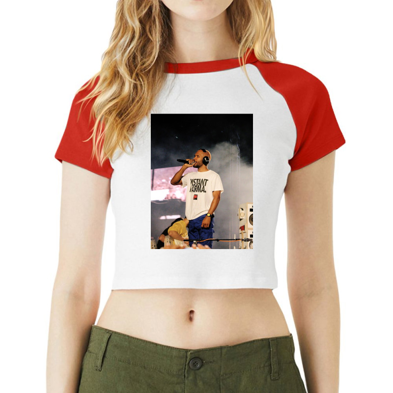 Frank Live Stage Concert Raglan Crop Top by davepostlisa | Artistshot