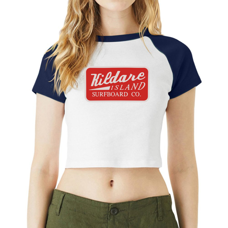 Kildare Island Surf Raglan Crop Top by youshatabaank | Artistshot