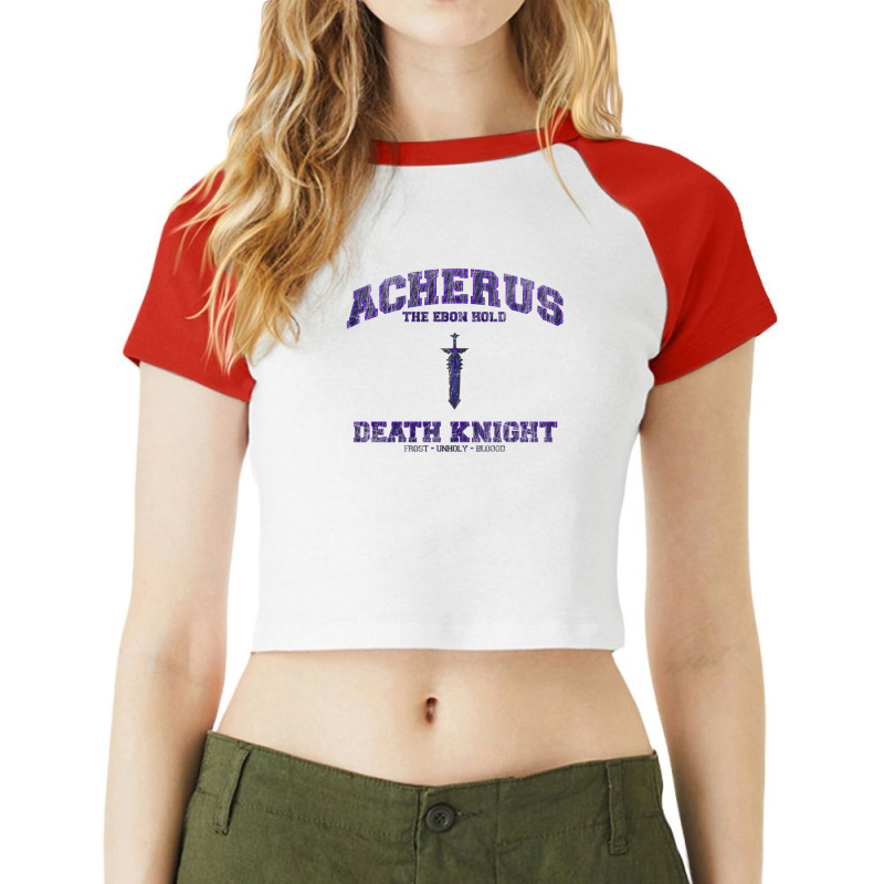 Acherus; The Ebon Hold Friend Raglan Crop Top by AbeaJuanje | Artistshot