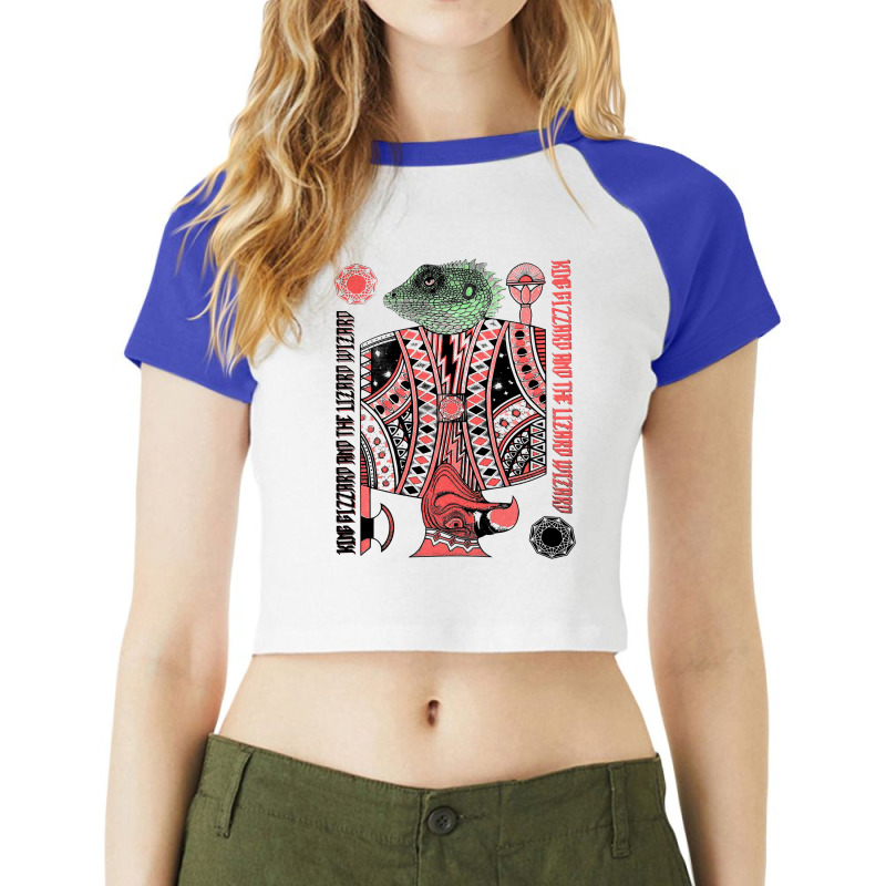 King Gizz Raglan Crop Top by SusanLynnHartmann | Artistshot