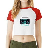 Music Everywhere 1 Raglan Crop Top | Artistshot