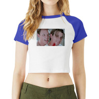 Scream Horror Movie Billy And Stu Raglan Crop Top | Artistshot