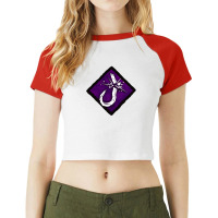 Sabateur Hq Diamond Perk Inspired Splash Art Raglan Crop Top | Artistshot