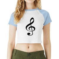 Music Note 1 Raglan Crop Top | Artistshot