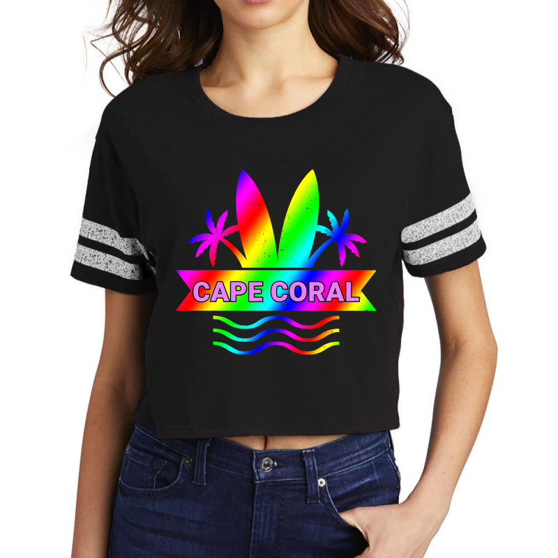 Cape Coral Florida Vacation Island Family Group Scorecard Crop Tee by HAYLEYMINER | Artistshot