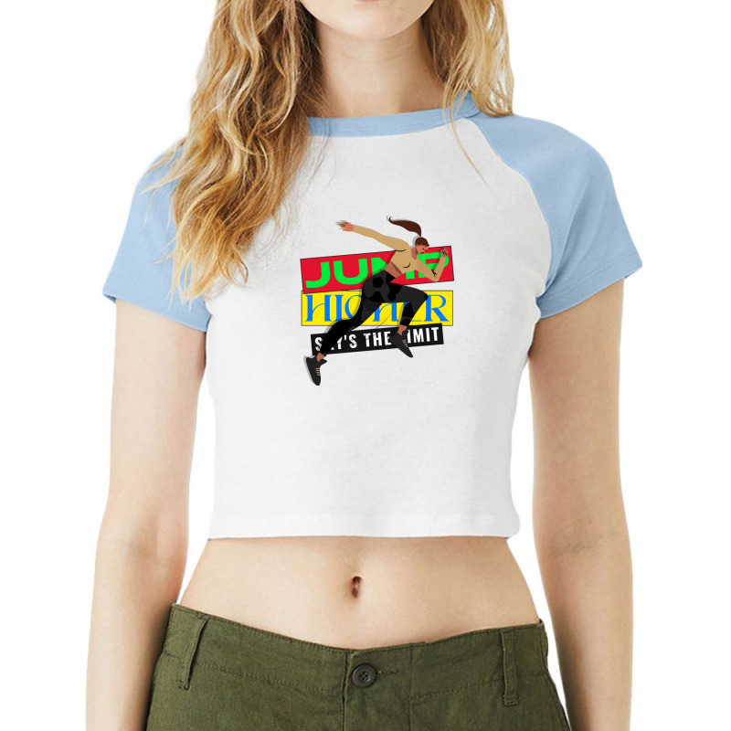 Sky's The Limit. 1 Raglan Crop Top by AnthonyNone | Artistshot