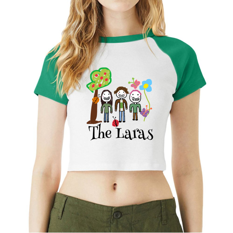 The Laras Light Tee Design Classic  Girl Raglan Crop Top by kleisazumatar | Artistshot