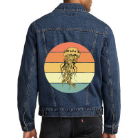 Beautiful Jellyfish Retro Outfit Sea Animal Lover Men Denim Jacket | Artistshot