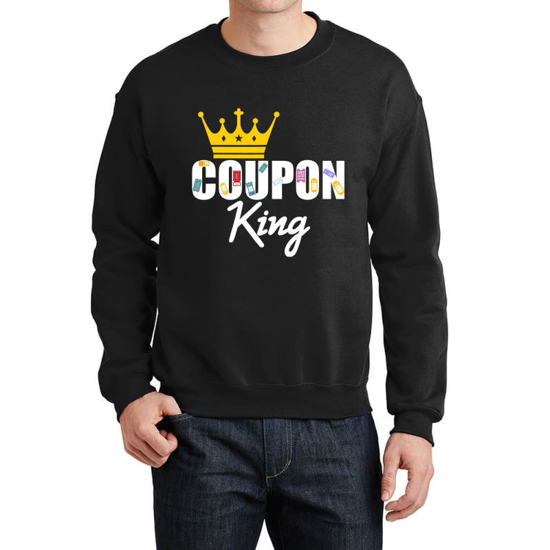 Couponer Couponing Crown Coupon King Crewneck Sweatshirt | Artistshot