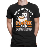 Coffee And Penguin Cute Sea Bird King Emperor Peng T-shirt | Artistshot