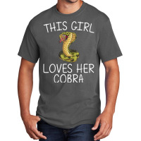 Cool Cobra Art For Girls Kids King Cobra Snake Lover Reptile T Shirt Basic T-shirt | Artistshot