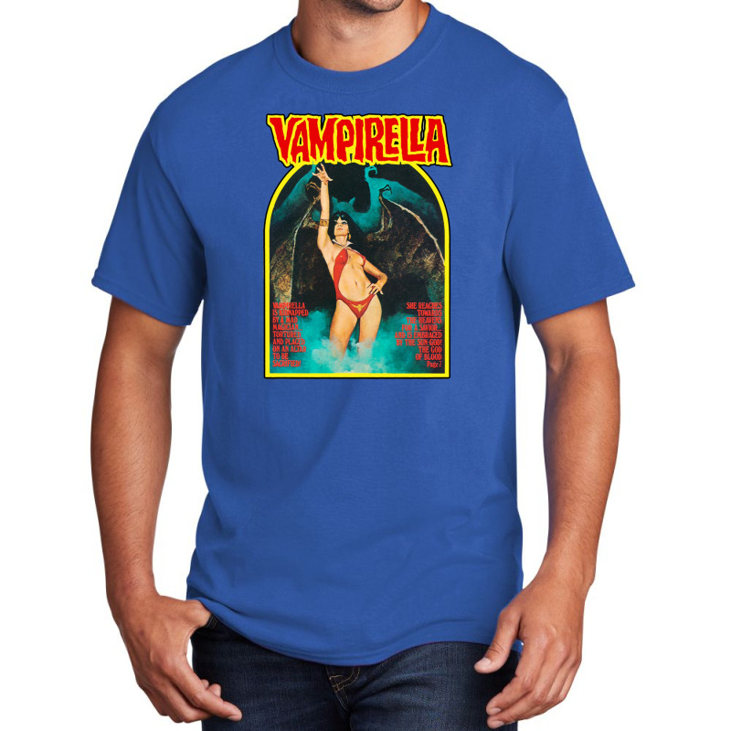 Retro Vampirella Cover Basic T-shirt by indigenouswomenintech | Artistshot