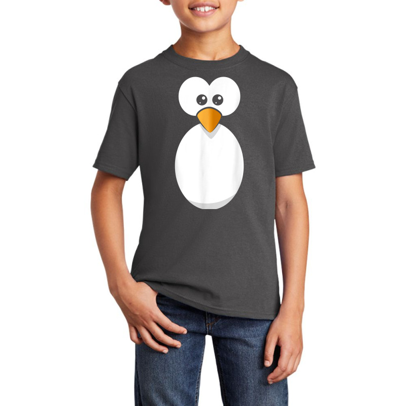 Funny Penguin Face Design Or Easy Costume Black Penguin T Shirt Basic Youth T-shirt | Artistshot