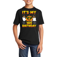 Kids Halloween Birthday 3 Year Old Boy Girl 3rd Birthday Costume T Shi Basic Youth T-shirt | Artistshot