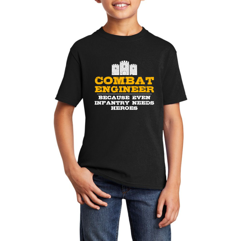 Combat Engineer   Engineer Gifts   Army Engineering T Shirt Basic Youth T-shirt by TimothyMears89 | Artistshot