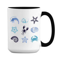 Crustacean Core Aesthetic Crustaceans Crab Lobster 15 Oz Coffee Mug | Artistshot