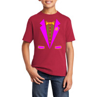 Funny Mardi Gras Tuxedo Costume Print Carnival Parade T Shirt Basic Youth T-shirt | Artistshot