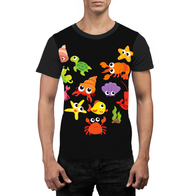 Crustacean Core Aesthetic Crustaceans Crab Lobster Graphic T-shirt | Artistshot