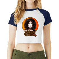 Vintage Retro T Rex Tribute Classic  Music Raglan Crop Top | Artistshot