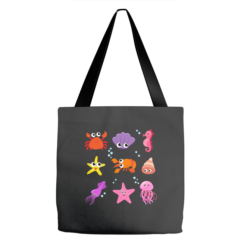 Crustacean Core Aesthetic Crustaceans Crab Lobster Tote Bags | Artistshot