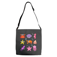 Crustacean Core Aesthetic Crustaceans Crab Lobster Adjustable Strap Totes | Artistshot