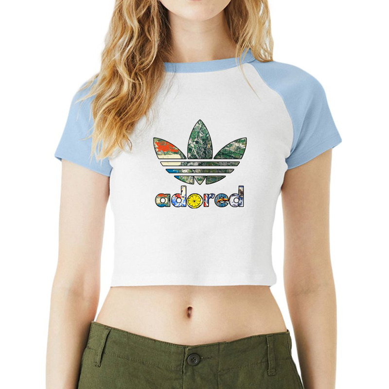 The Stone Roses Manchester Adored Sports Raglan Crop Top by MeganCangelosi | Artistshot