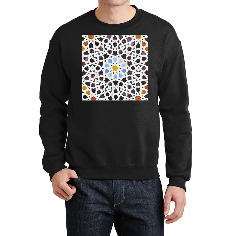 Tiles T  Shirtzellige Moroccan Mosaic Tilework T  Shirt Crewneck Sweatshirt | Artistshot