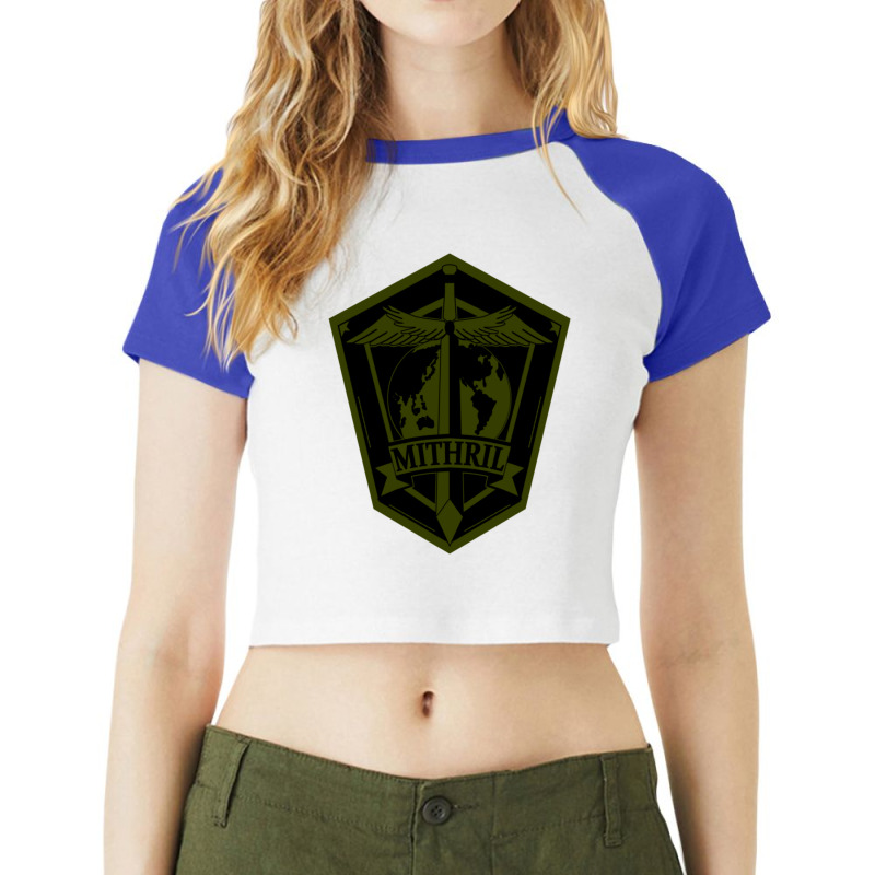 Mithril Emblem Subdued Raglan Crop Top by SaraBachmann | Artistshot