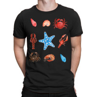 Crustacean Core Aesthetic Crustaceans Crab Lobster T-shirt | Artistshot