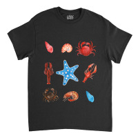 Crustacean Core Aesthetic Crustaceans Crab Lobster Classic T-shirt | Artistshot