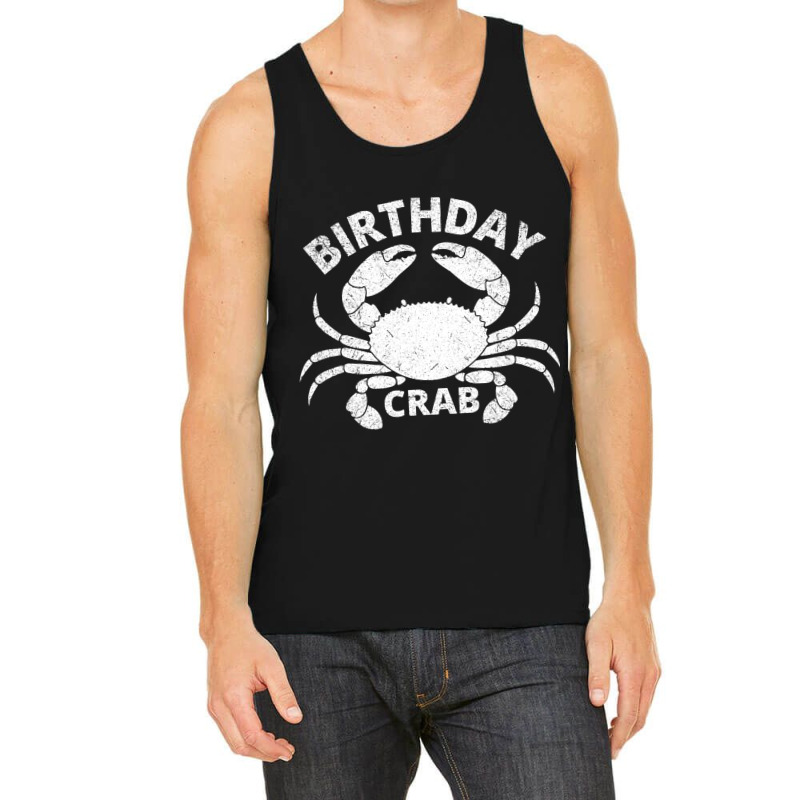 Birthday Crab T Shirt Crab Lover Vintage Crabbing  Tank Top | Artistshot