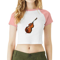 Contrabass Double Bass Music S Raglan Crop Top | Artistshot