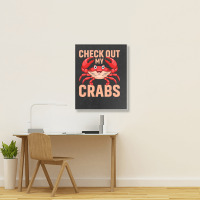 Checkout My Crabs Shellfish Crab Crustacean Crabs  Portrait Canvas Print | Artistshot