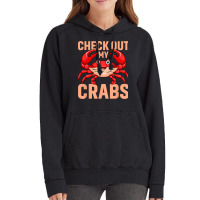 Checkout My Crabs Shellfish Crab Crustacean Crabs  Vintage Hoodie | Artistshot