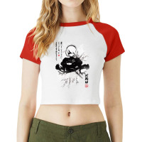 Nierautomata 2b Japan Ink ニーア オートマタ Raglan Crop Top | Artistshot