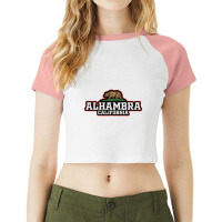 Alhambra California-f4zjj Raglan Crop Top | Artistshot