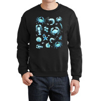 Crustacean Core Aesthetic Crustaceans Crab Lobster Crewneck Sweatshirt | Artistshot