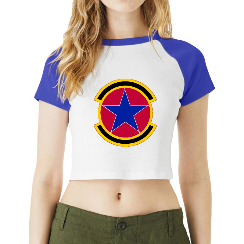 2 Operations Support Squadron Acc (u.s. Air Force) Raglan Crop Top by Weasetu1379 | Artistshot