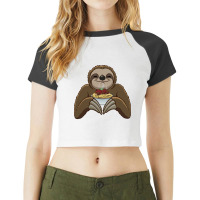 Limited Edition Sloth Spaghetti Meat Balls Raglan Crop Top | Artistshot