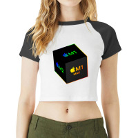 Apple Silicon Raglan Crop Top | Artistshot