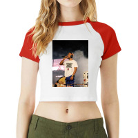 Frank Live Stage Raglan Crop Top | Artistshot